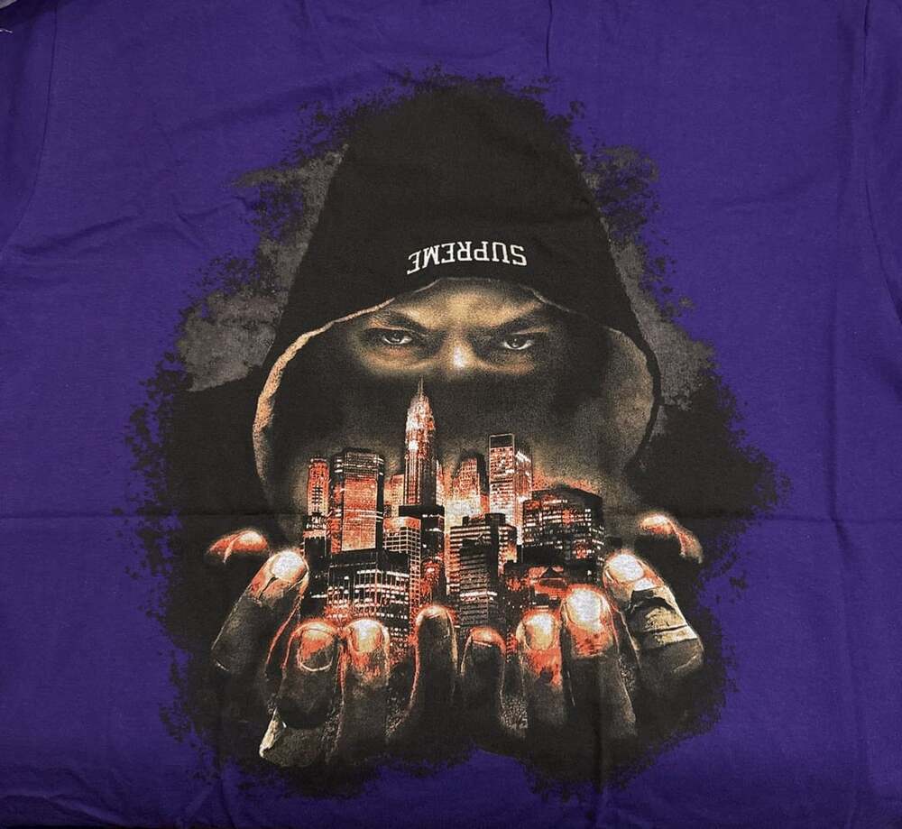 Supreme Def Jam Fight for NY Tee Purple XXL New FW23